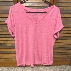 Torrid Soft Pink Short Sleeve V-Neck Tee